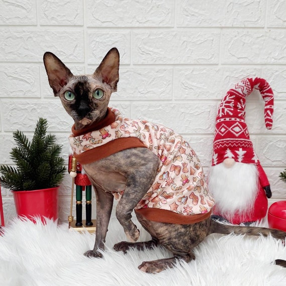 Christmas cat top cheap