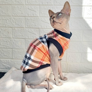 Sphynx Cat Top Tshirt Jersey Cat Clothes