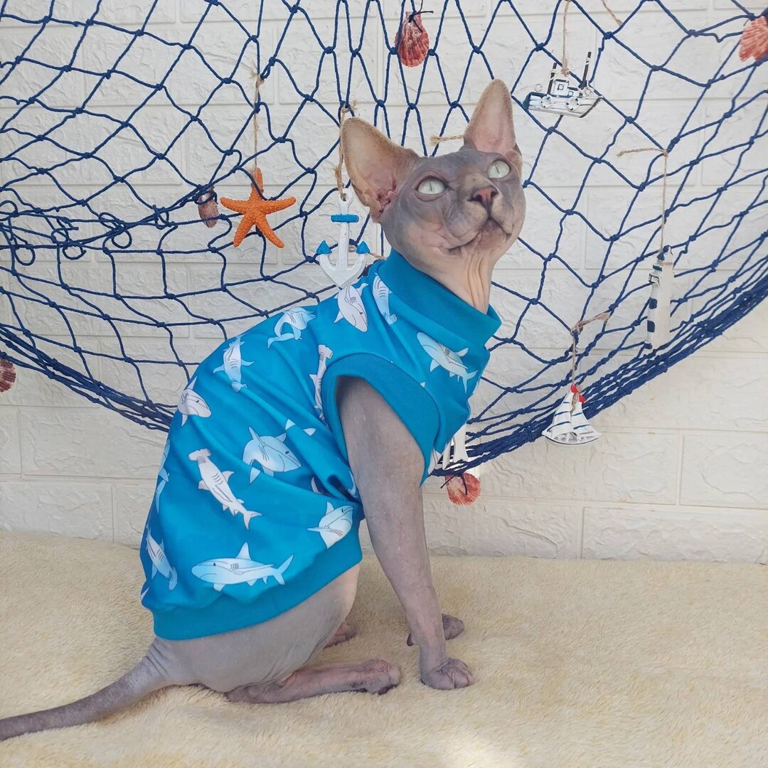 UV Sun Protection Sphynx Cat Top SPF 50 Cat Clothes Etsy