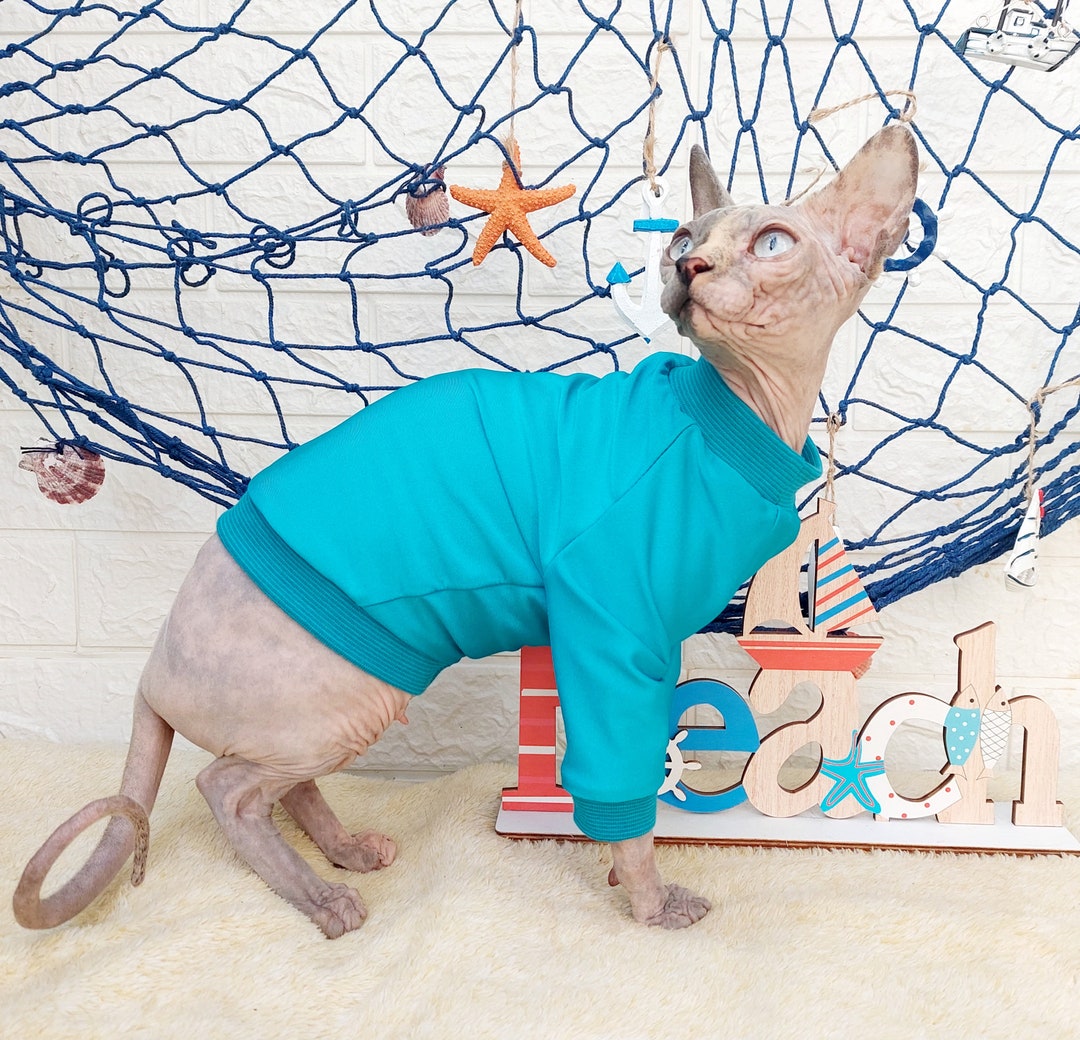 UV Sun Protection Sphynx Cat Top SPF 50 Cat Clothes Etsy Australia