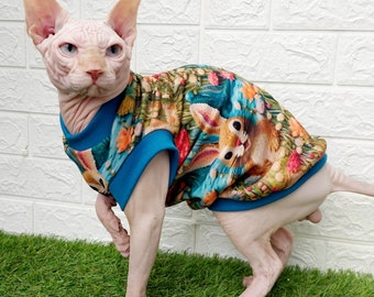 Easter bunny Sphynx Cat Top Jersey Cat Clothes