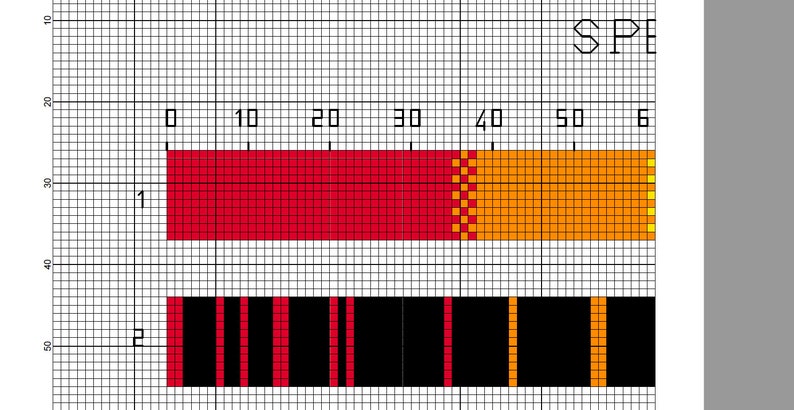 Atomic Emission Spectrum Cross Stitch Pattern – Science-inspired Design ...