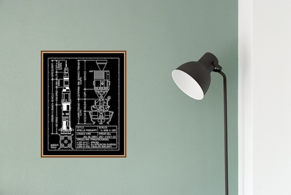 Saturn V Rocket Cross Stitch and Blackwork Pattern – Space Exploration, NASA-Inspired Needlework by Spirit Line Designs