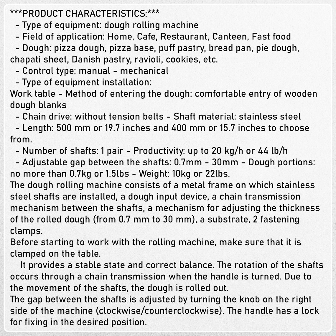 Manual Dough Roller Manual Dough Sheeter Dough Sheeter for Etsy