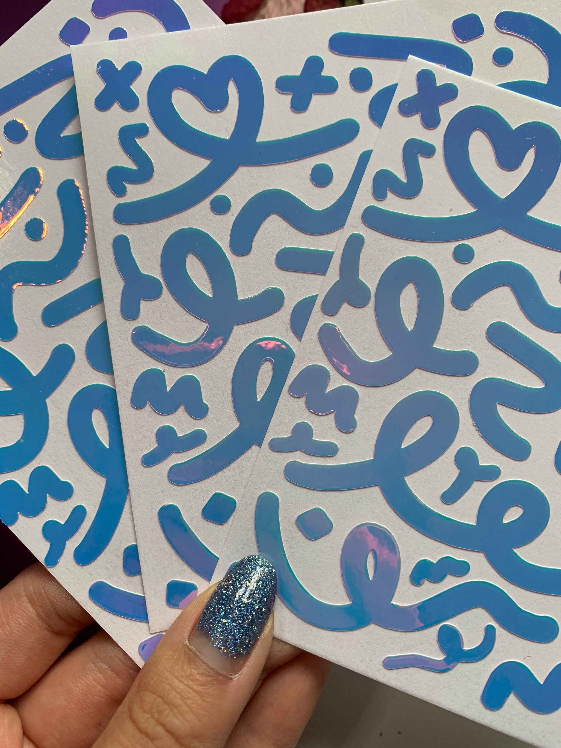 Confetti Vinyl Deco Polco Sticker Sheets Confetti Shaped Etsy