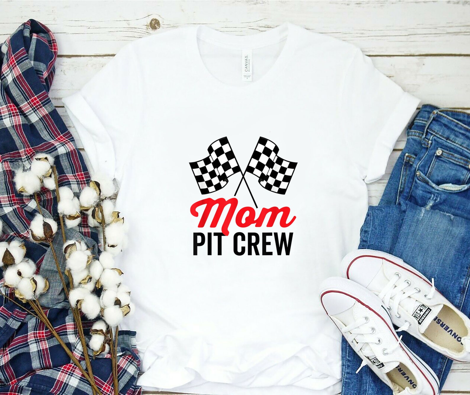 Mom Pit Crew for Racing Party Team Mommy Costume T-Shirt | Etsy