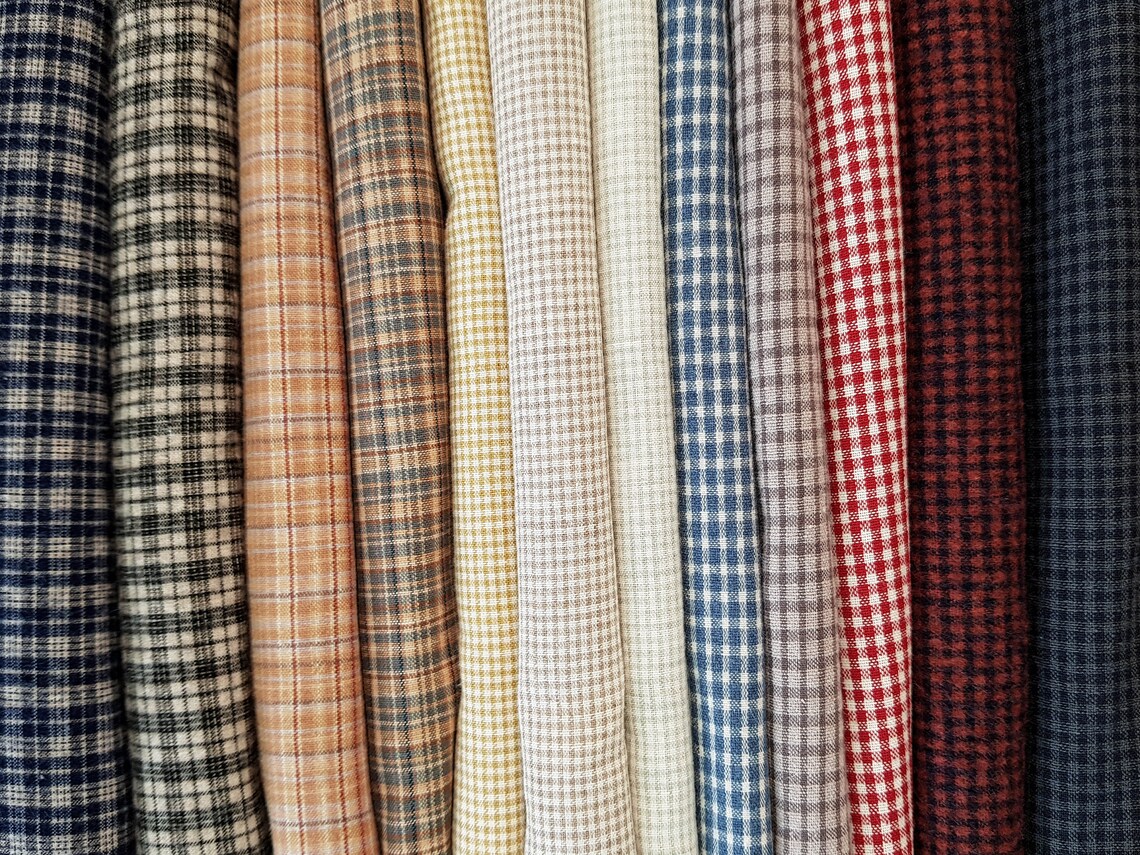 12Pcs Mini Checkered Cotton Fabric for Doll Clothes Soft Etsy