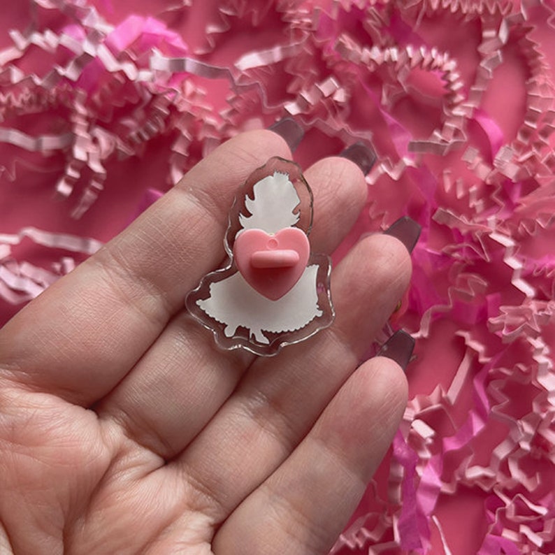 Princess Peach Acrylic Pin Etsy