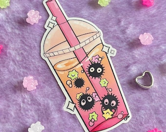 Soot sprite Boba Clear Vinyl Sticker