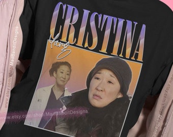 Cristina Yang shirt vintage retro design t-shirt 70s 80s 90s rocker design style tee 649