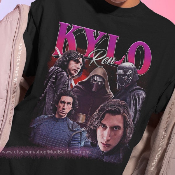 Kylo Ren shirt cool retro rock poster t-shirt 70s 80s 90s rocker design style tee 529