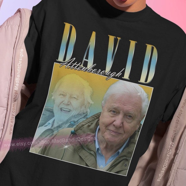 David Attenborough shirt vintage retro design t-shirt 70s 80s 90s rocker design style tee 570