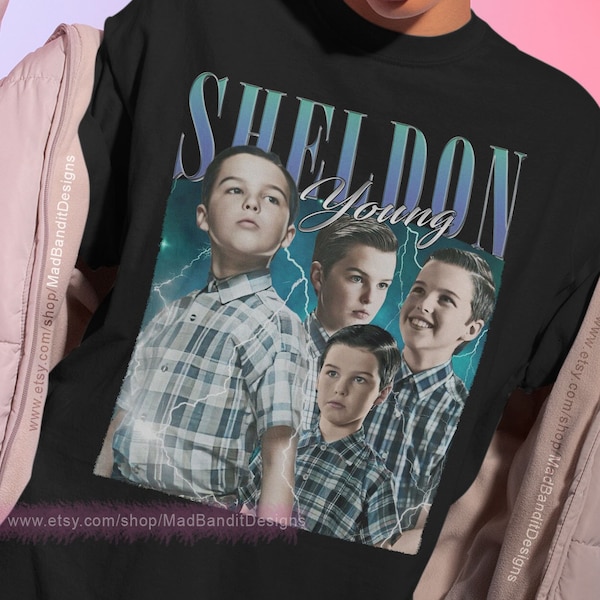 Young Sheldon shirt cool retro rock poster t-shirt 70s 80s 90s rocker design style tee 493