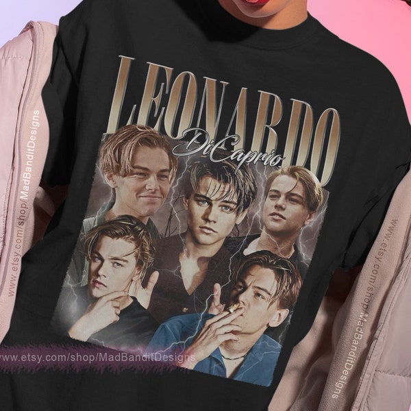 Leonardo Dicaprio shirt cool retro rock poster t-shirt 70s 80s 90s rocker design style tee 504