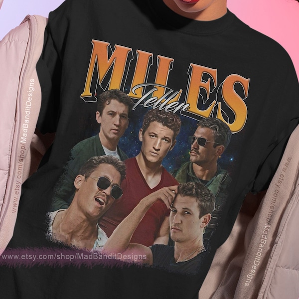 Miles Teller shirt cool retro rock poster t-shirt 70s 80s 90s rocker design style tee 514