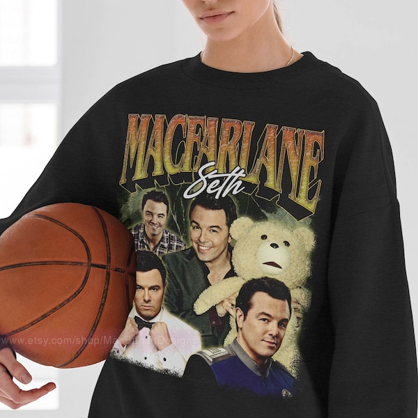 Seth Macfarlane sweatshirt cool retro rock poster sweater 70s 80s 90s rocker design style sweatshirts 339