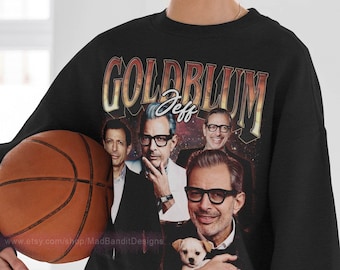 Jeff Goldblum sweatshirt cool retro rock poster sweater 70s 80s 90s rocker design style sweatshirts 160