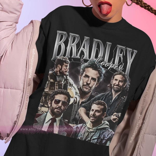 Bradley Cooper shirt cool retro rock poster t-shirt 70s 80s 90s rocker design style tee 373