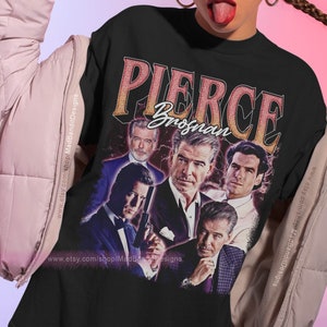 Pierce Brosnan shirt cool retro rock poster t-shirt 70s 80s 90s rocker design style tee 323