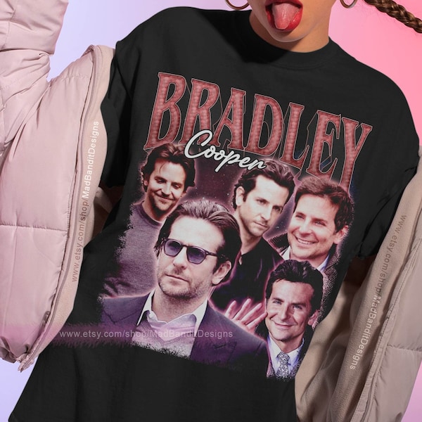 Bradley Cooper shirt cool retro rock poster t-shirt 70s 80s 90s rocker design style tee 207