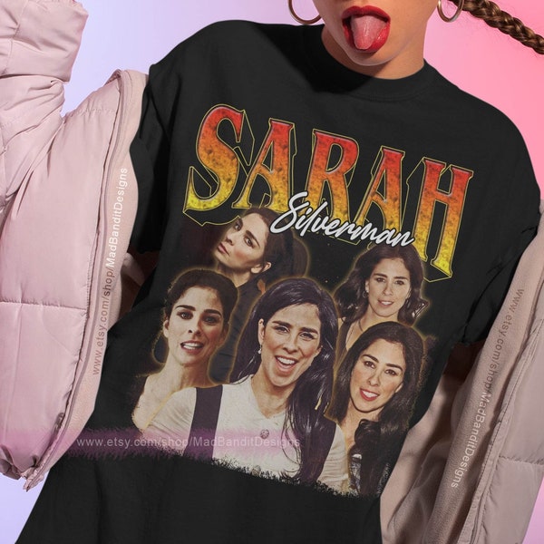 Sarah Silverman shirt cool retro rock poster t-shirt 70s 80s 90s rocker design style tee 338