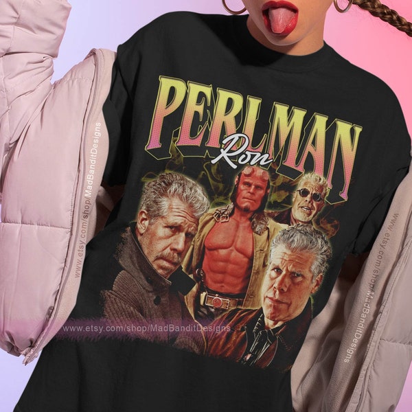 Ron Perlman shirt cool retro rock poster t-shirt 70s 80s 90s rocker design style tee 334