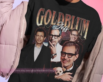Jeff Goldblum Shirt Cool Retro Rock Poster T-shirt 70s 80s Jeff Goldblum Shirt Cool Retro Rock Poster T-shirt 70s 80s