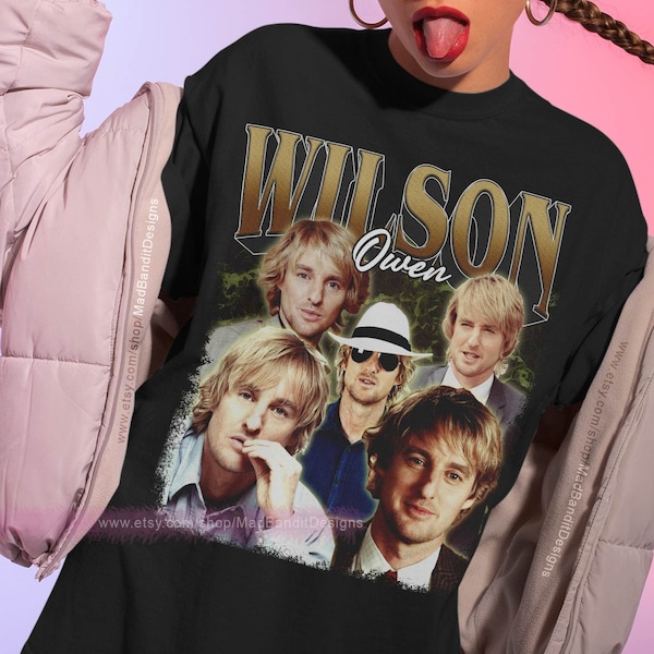 Chemise Owen Wilson T-shirt affiche rock rétro cool des années 70, 80, 90, style rocker tee 189