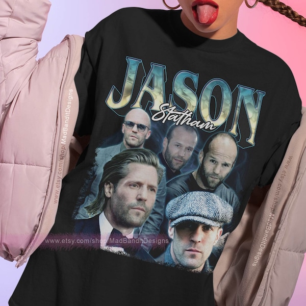 Jason Statham shirt cool retro rock poster t-shirt 70s 80s 90s rocker design style tee 158