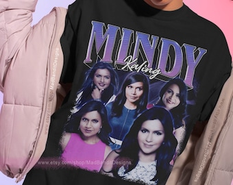 Mindy Kaling shirt cool retro rock poster t-shirt 70s 80s 90s rocker design style tee 184