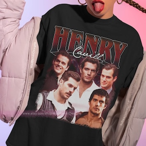 Henry Cavill shirt cool retro rock poster t-shirt 70s 80s 90s rocker design style tee 149