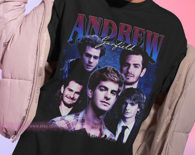 Andrew Garfield shirt cool retro rock poster t-shirt 70s 80s 90s rocker design style tee 110