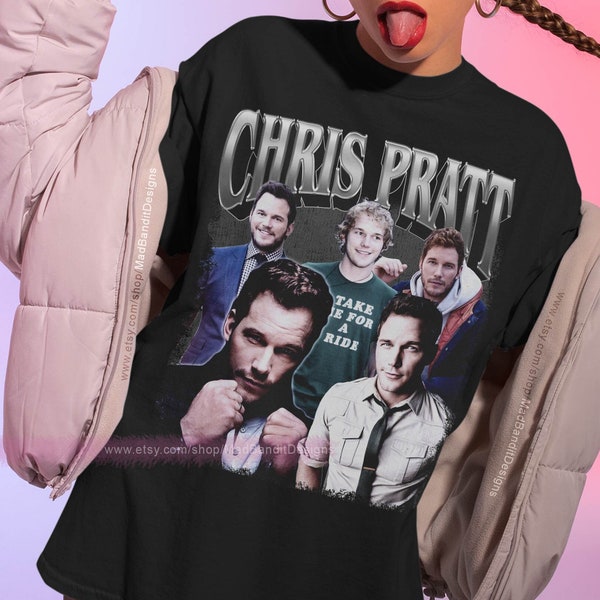 Chris Pratt shirt cool retro rock poster t-shirt 70s 80s 90s rocker design style tee 125