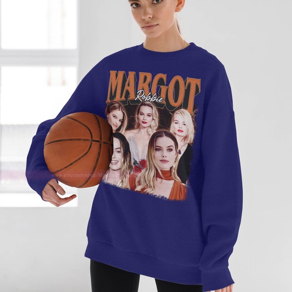 Margot Robbie Sweatshirt Cool Retro Rock Poster Sweater 70s 80s