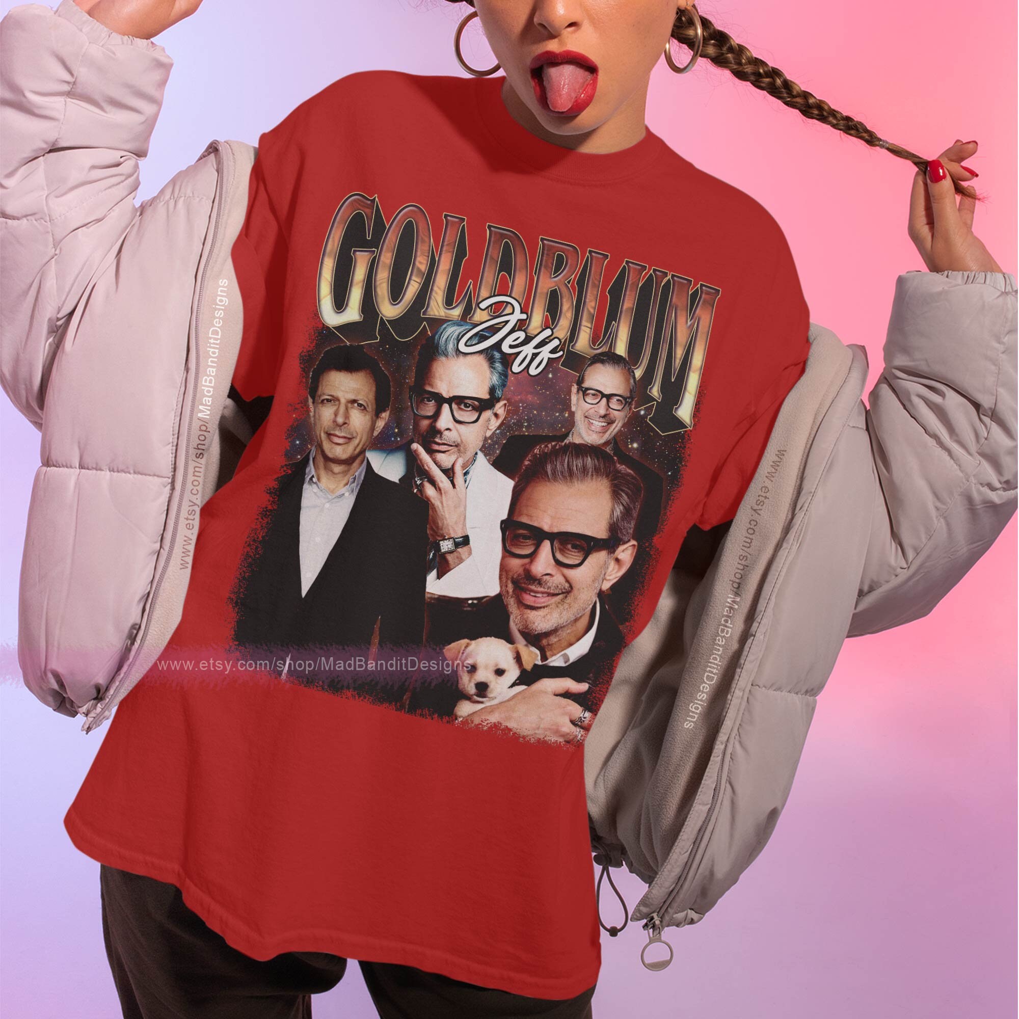 Jeff Goldblum Shirt Cool Retro Rock Poster T-shirt 70s 80s Jeff Goldblum Shirt Cool Retro Rock Poster T-shirt 70s 80s
