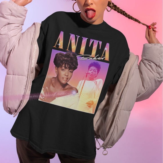 Anita Baker Shirt Vintage Retro Design T-shirt 70s 80s 90s Rocker  