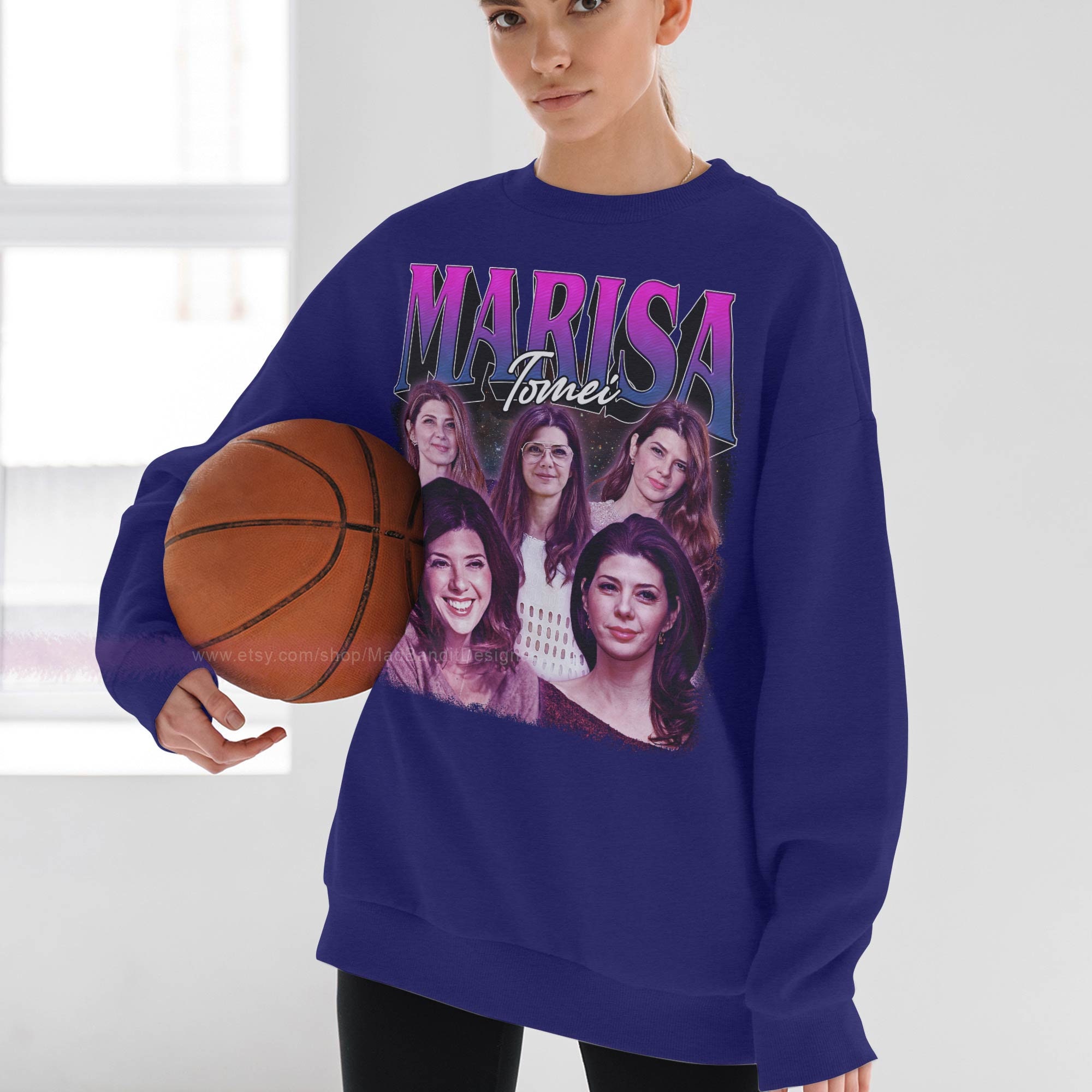 Marisa Tomei Sweatshirt Cool Retro Rock Poster Sweater 70s Marisa Tomei Sweatshirt Cool Retro Rock Poster Sweater 70s