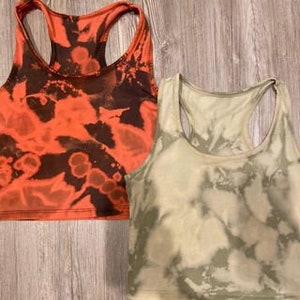 Custom made bleach dye tops