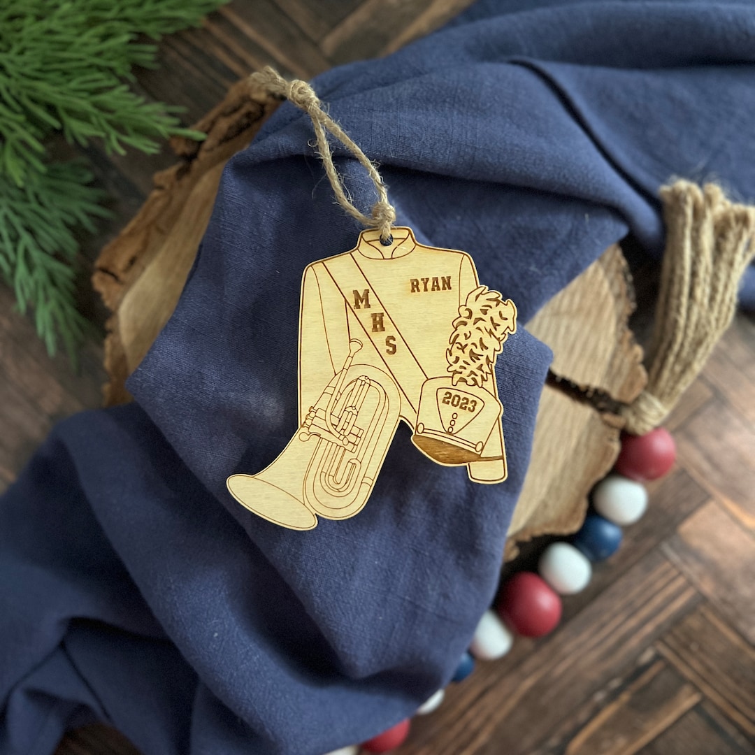 Personalized Euphonium Wood Christmas Ornament Euphonium Etsy