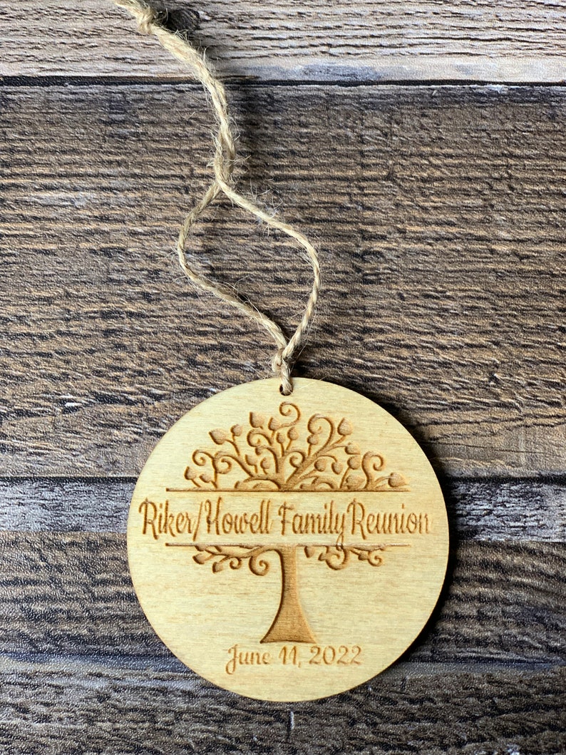Favors for Family Reunion Personalized Ornament Thank You Etsy