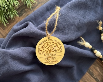 Favors For Family Reunion, Personalized Ornament, Our Roots Run Deep, Thank You Gift, Family Reunion