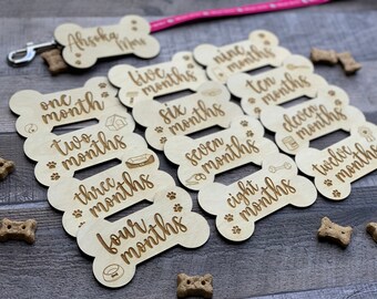 Dog Milestone Cards, Puppy, Personalized Dog, Pet Gift, Dog Lover Gift,