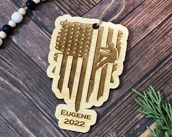 Personalized Lineman Christmas Ornament, Lineman Life, American LIneman Ornament, Stocking Stuffer,  Gift for Lineman