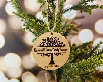 Favors for Family Reunion, Personalized, Ornament, Thank You Gift