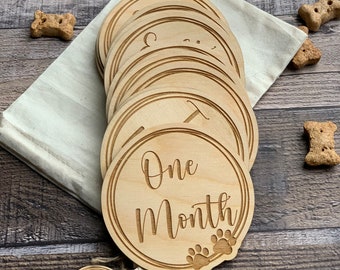 Dog Milestone Cards, Puppy, Dog, Pet Gift, Dog Lover Gift