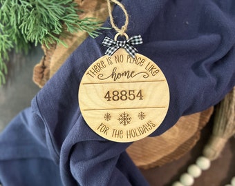 Home Ornament, Zip Code Ornament, Zip Code Gifts, Stocking Stuffers, Family