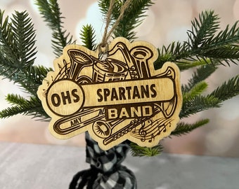 Ornement de musique, Ornement personnalisé, Cadeau de professeur de musique, Bas de Noël, Cadeau pour les mélomanes