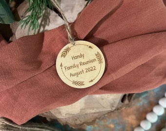 Favors For Family Reunion, Personalized, Ornament, Thank You Gift, Family Reunion Gifts