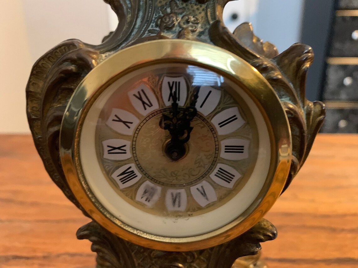 Antique Mercedes Table Clock from West Germany Etsy