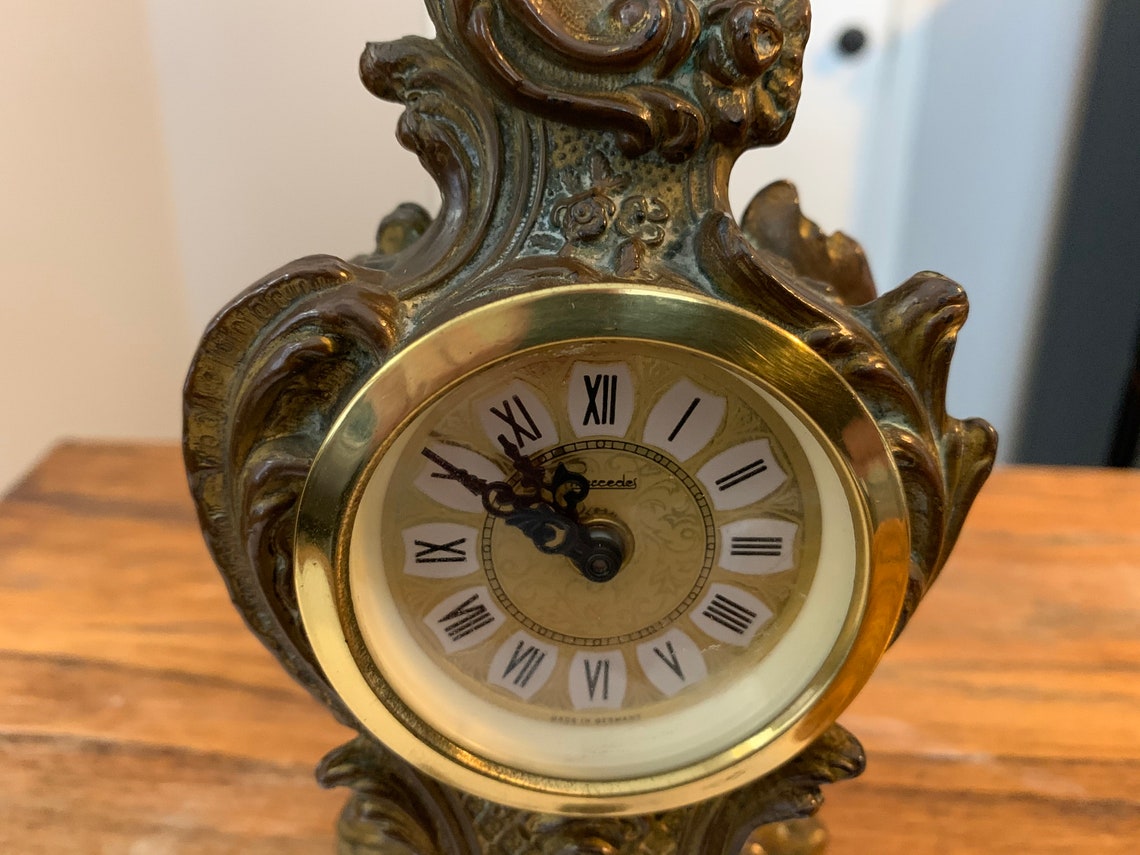 Antique Mercedes Table Clock from West Germany Etsy